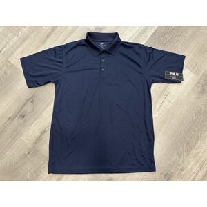 Navy Blue Men's Polo Cool & Dry Lightweight Ultra Club Golf Shirt Size M NWT